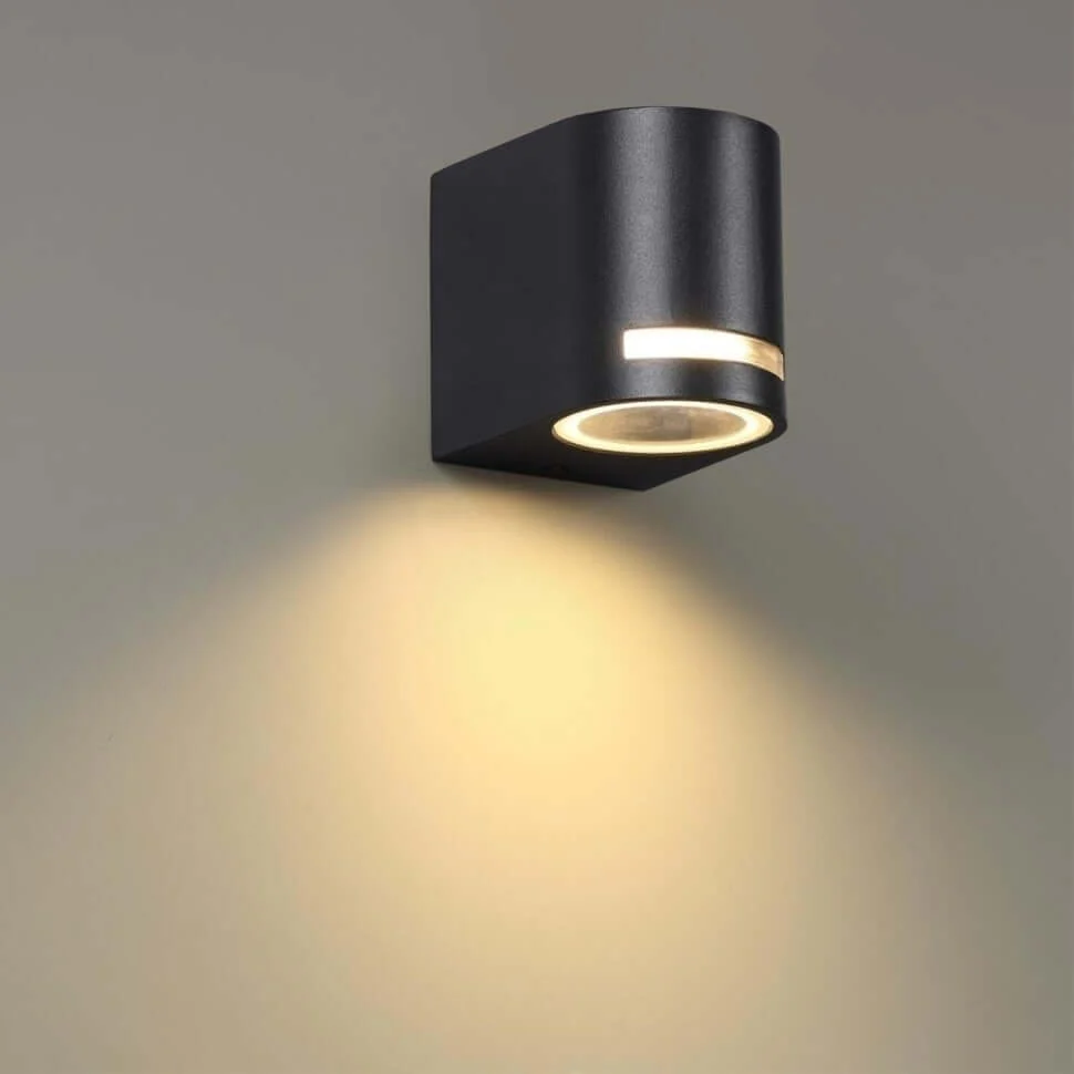 Applique da esterno GU10 IP54 1 luce - bianca o nera - immagine 4